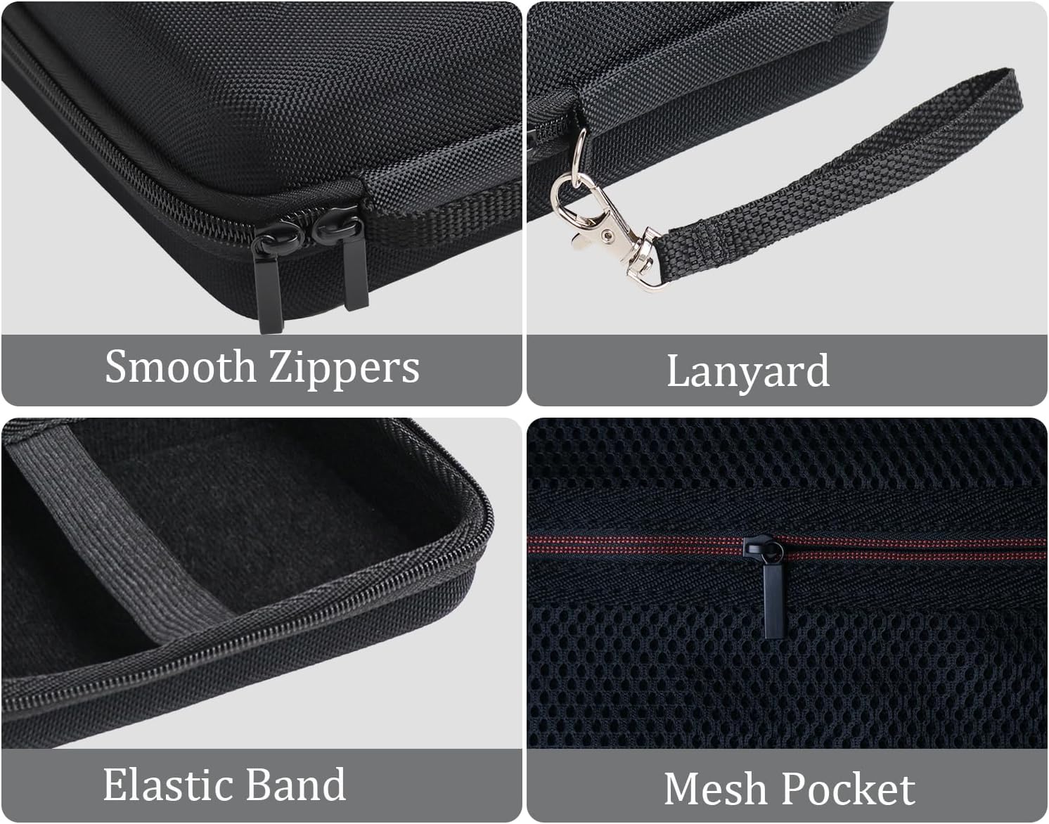 Labels Printer Case Compatible with Nelko P21/TYPONOS P21/Niimbot D11/Phomemo D30 D35/JADENS D11/ORGBRO X1 X3 S001 Label Maker Machine, Mesh Pocket for Label Printer Tape Accessories - Image 5