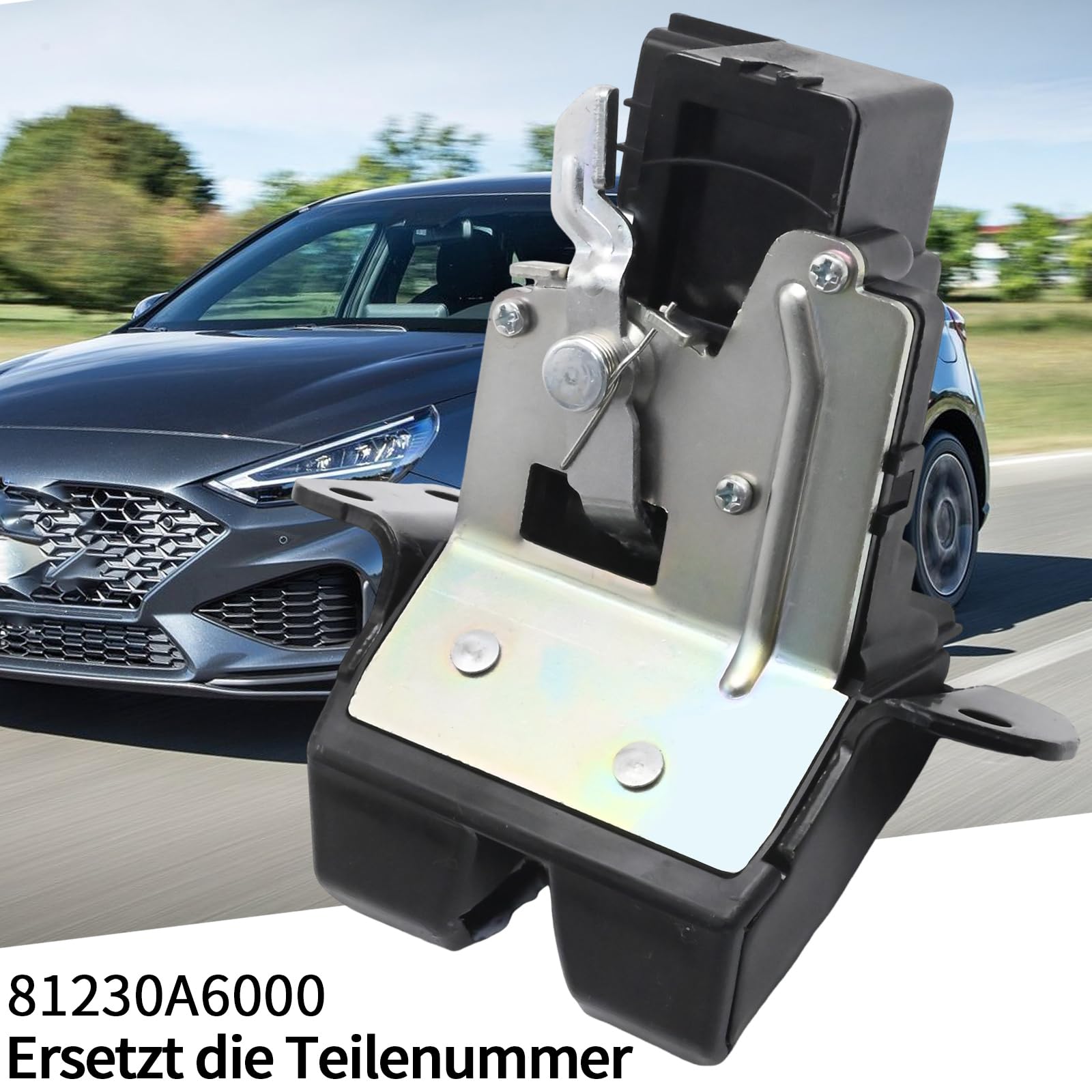 Hoypeyfiy 81230A6000 Heckklappenschloss, Heckklappenverriegelung Ersatz für Hyun-dai i30 GD Ersatz für Kia Ceed JD, ersetzt 81230-A6000, 81230-A5000