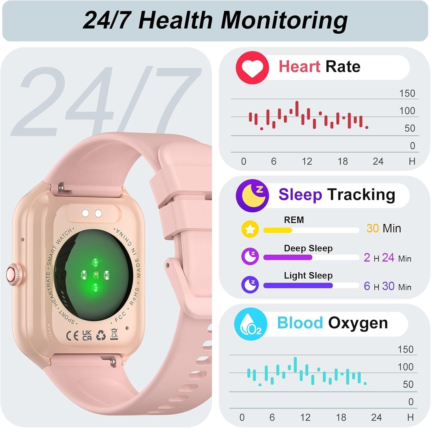 smartwatch uomo donna con funzione telefono, 1.91" orologio fitness donna 110+modalità sport IP68 impermeabile orologio sportivo Smart Watch con contapassi, SpO2, monitor sonno, frequenza cardiaca