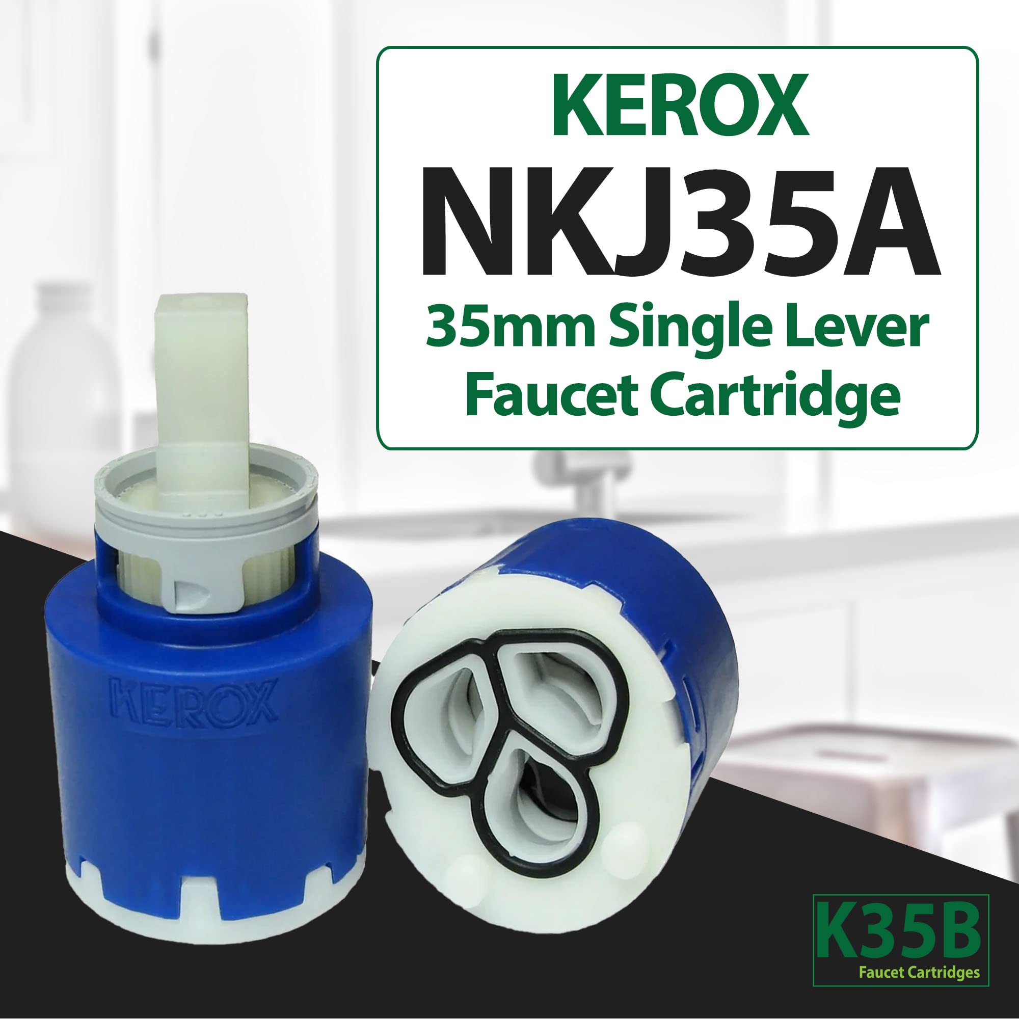 Kerox NKJ35A Single Lever Faucet Cartridge, Replacement Cartridge