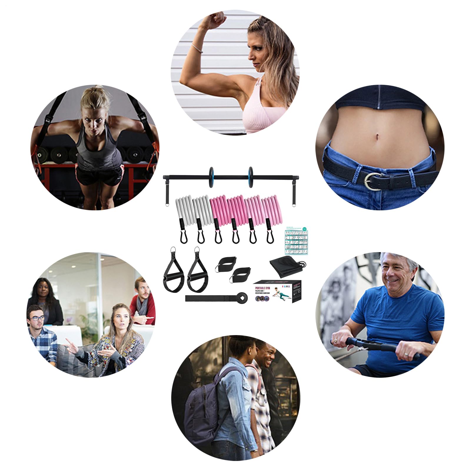 Barra Per Pilates Per La Tonificazione Attrezzatura | Equipaggiamento Per Esercizi E Allenamento per Allenamento Personale a Casa, Flessibilità, Benessere, Fitness, Routine di