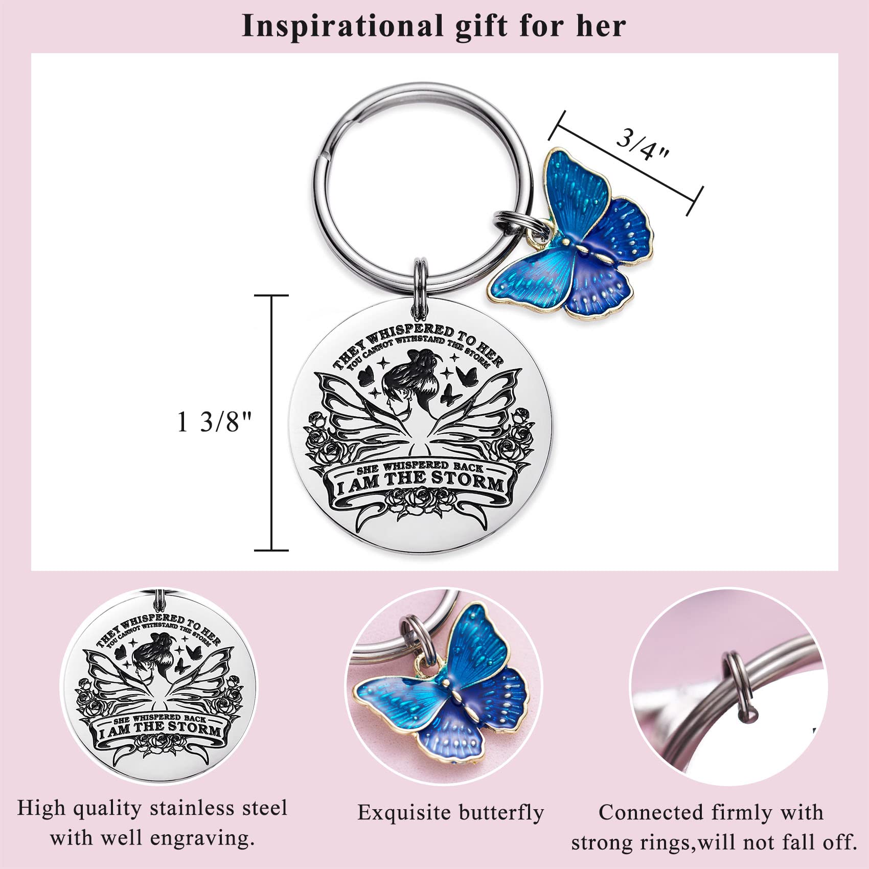 Regalo Donna Compleanno Regalo Farfalla Portachiavi Regali Per Mamma