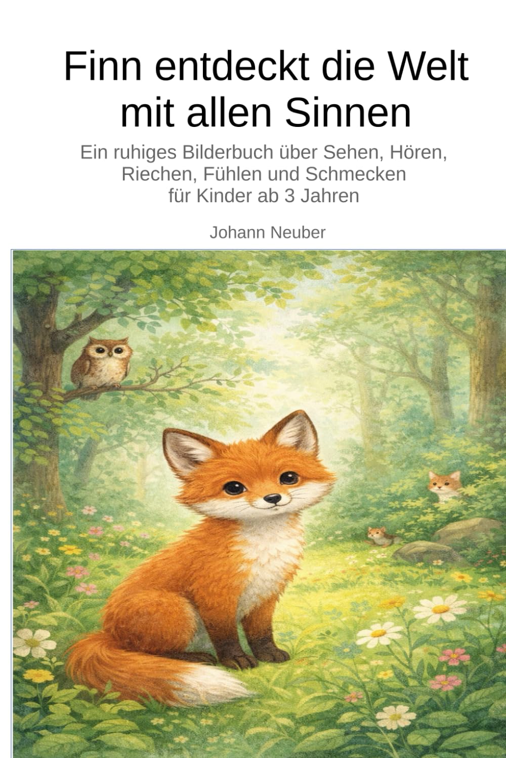 Finn entdeckt die Welt mit allen Sinnen: Ein ruhiges Bilderbuch über Sehen, Hören, Riechen, Fühlen und Schmecken