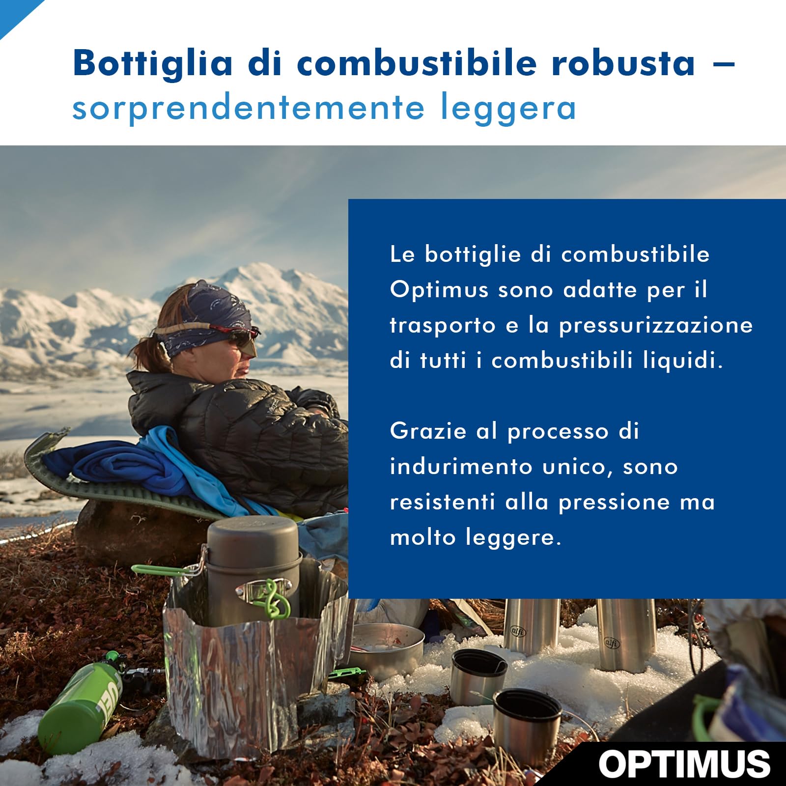 Optimus - Bottiglia di combustibile con Sicurezza per Bambini