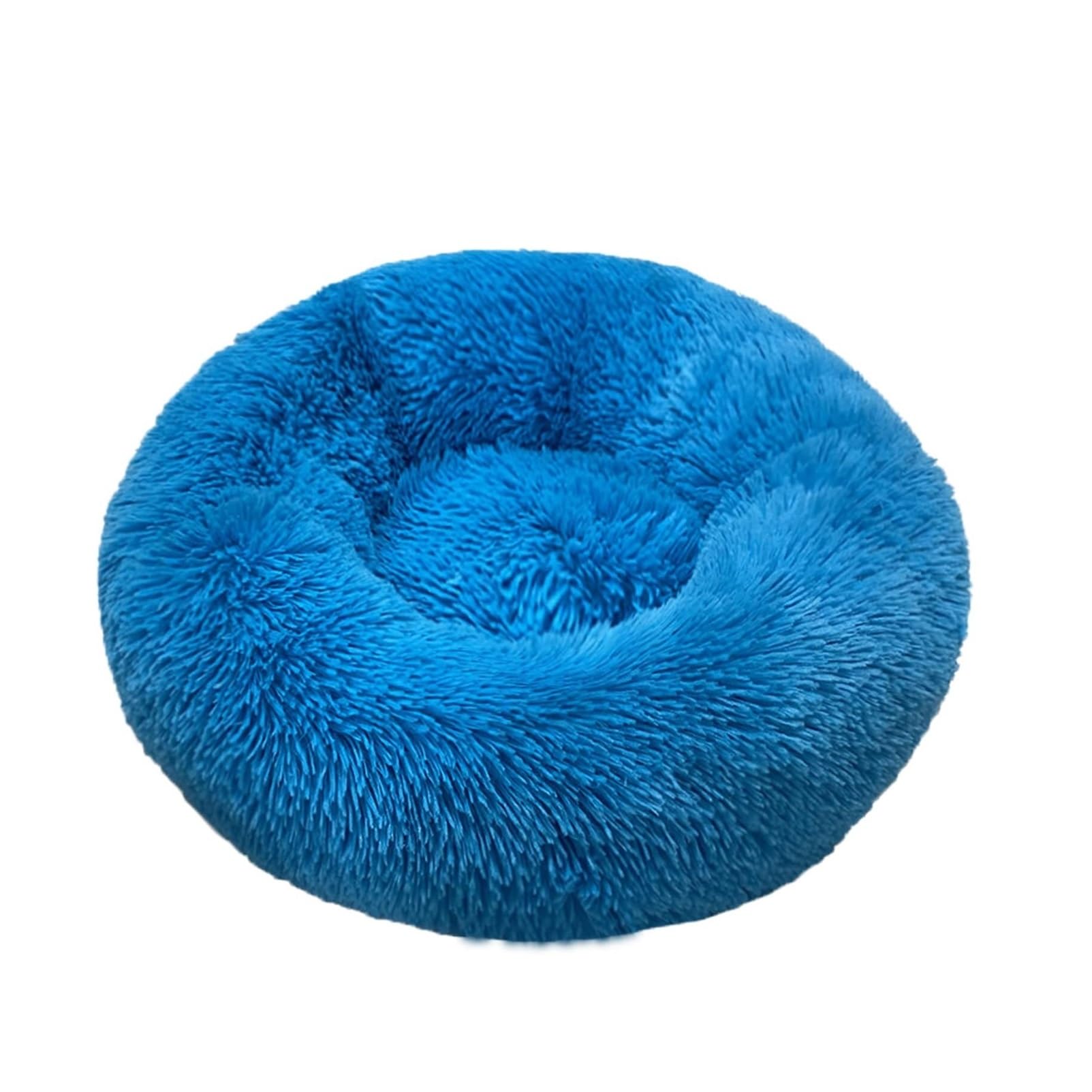Panier donut bleu pour chat et chien idéal pour le salon ou la chambre