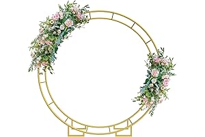 Double Round Backdrop Stand for Elegant and Eye-Catching Events