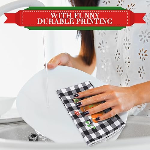 Miniatura 5 de Peryiter 6 toallas de cocina absorbentes para el día del profesor, toallas de cocina absorbentes para cocina, toallas de mano decorativas para el
