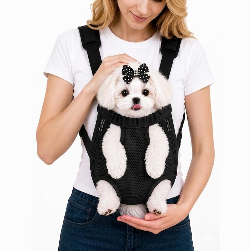 Mochila para Transporte de Cães e Gatos Inspack, Ajustável, Preta, XL