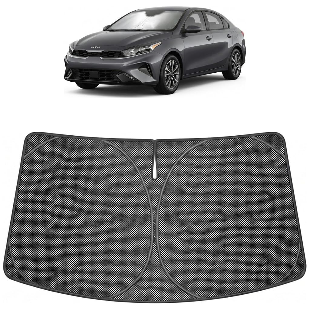 Proadsy Custom Fit 2025-2026 Kia K4 Windshield Sun Shade, Blocks Heat