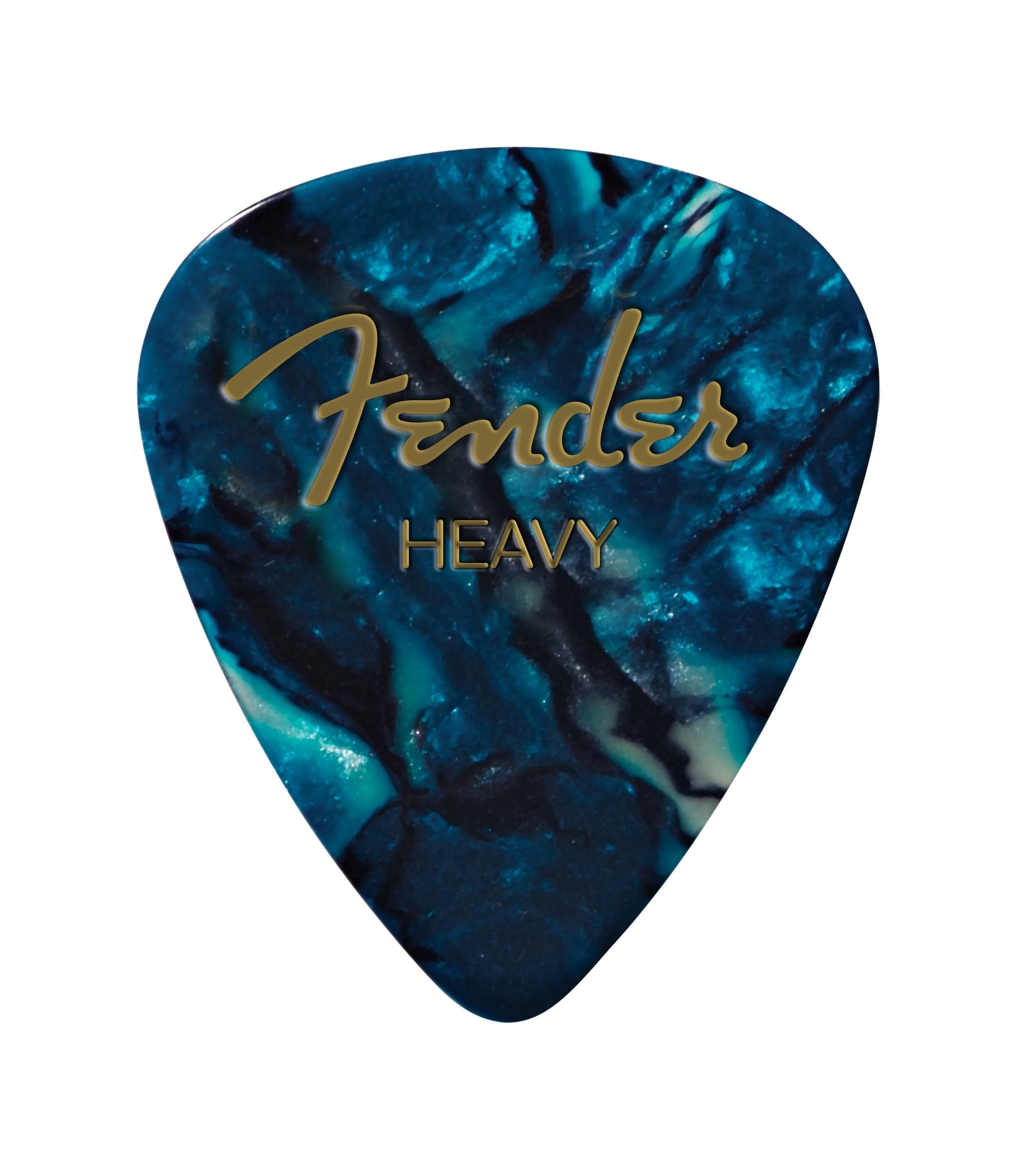 Fender Premium Celluloid Guitar Picks 351 Shape, Ocean Turquoise, Medium, 12-Pack