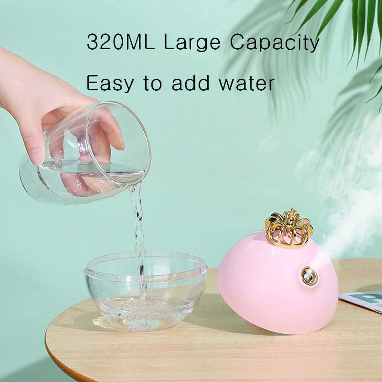 Amazon.co.jp : 小型加湿器 卓上 加湿器 クラウン加湿器 320ml