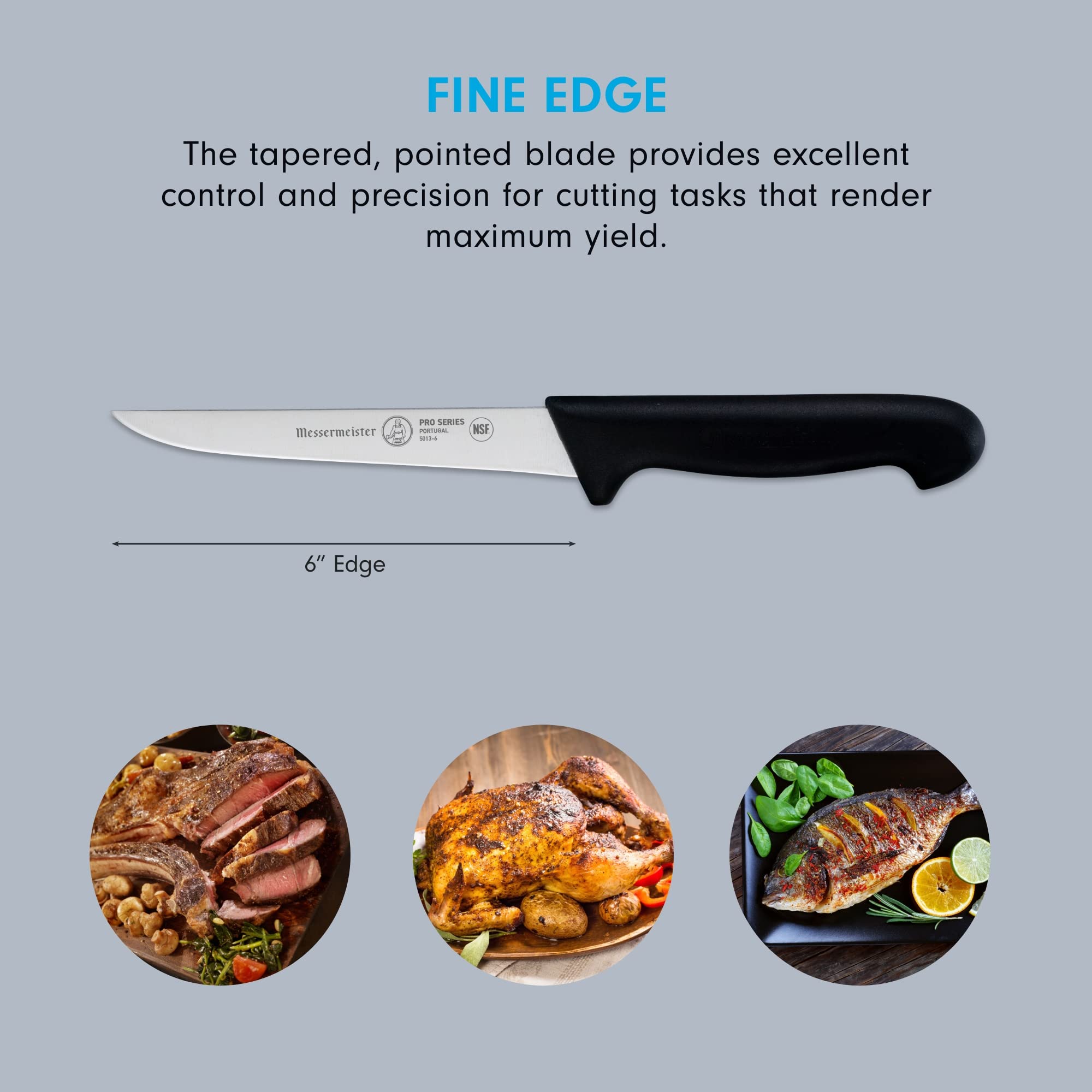 D*n様   テーブルナイフ 6本 デンマーク STERL Amazon.com: Messermeister Pro Series 6” Stiff Boning Knife