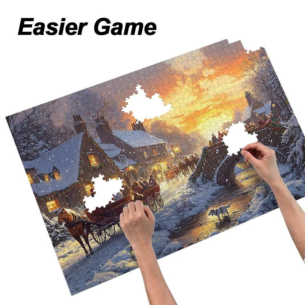 Puzzle dla dorosłych 1000, zimowe puzzle dla dorosłych -4490
