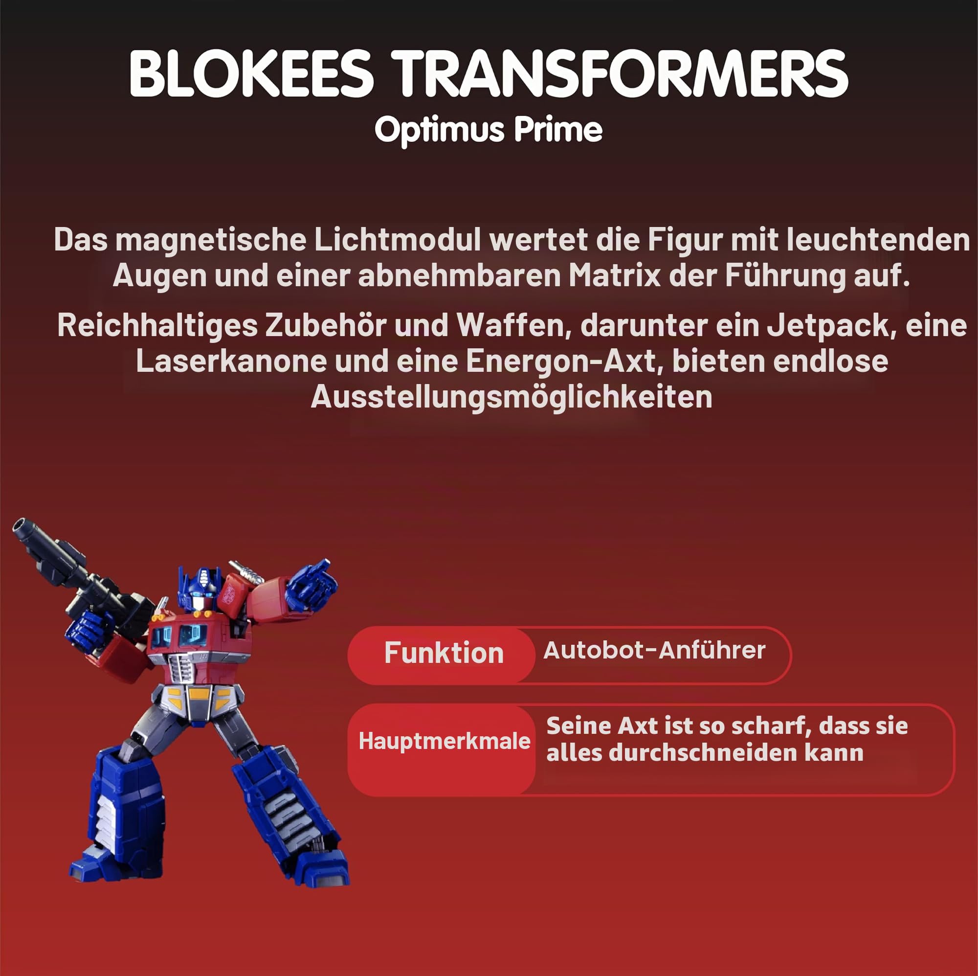Transformers Classic Class G1 Optimus Prime Modell
