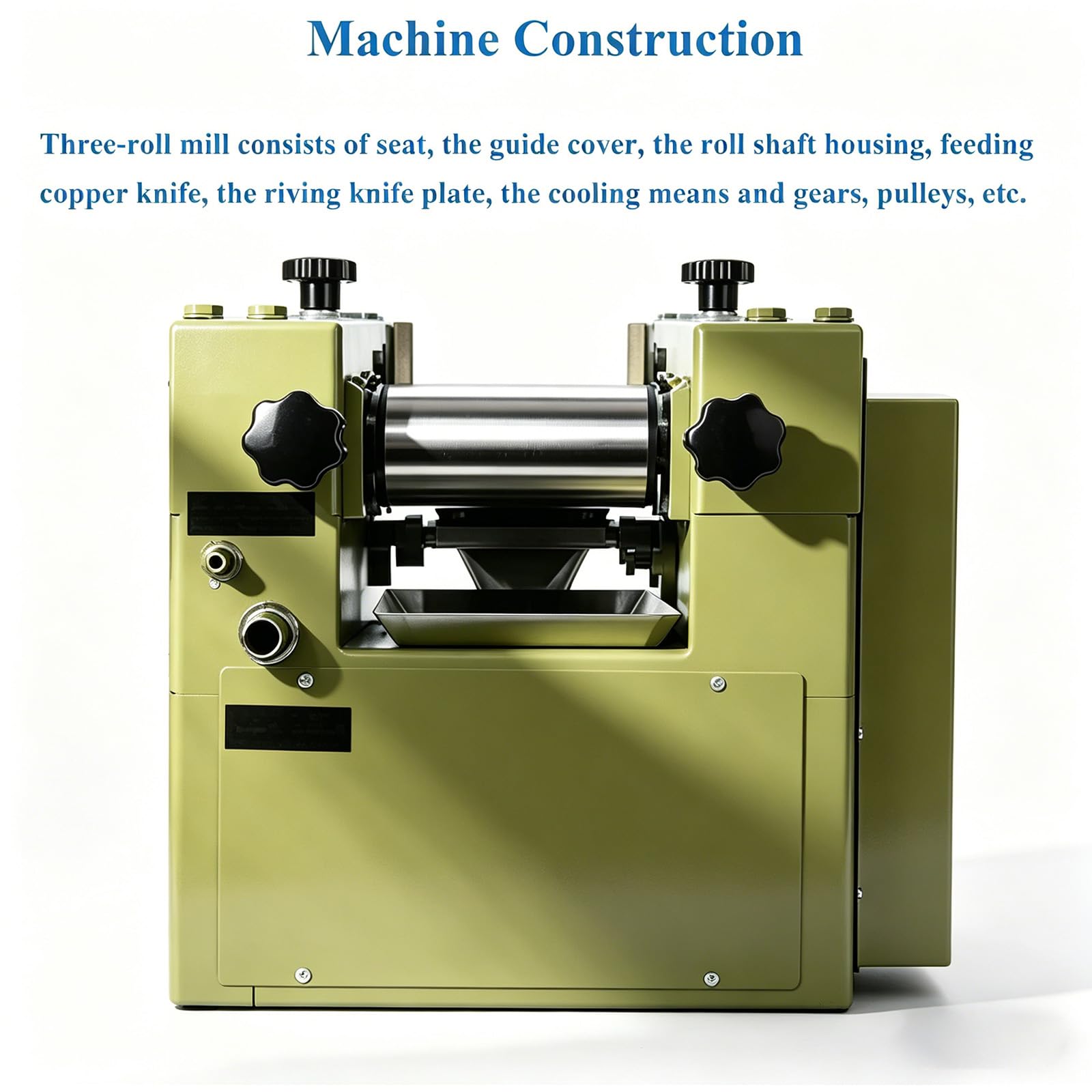 220 V 750 W Labor Dreirollenschleifer, Labor-Schleifmaschine mit Walze, Dreifach-Rollen-Mühle, für Farbtinte, Paste, Pigment
