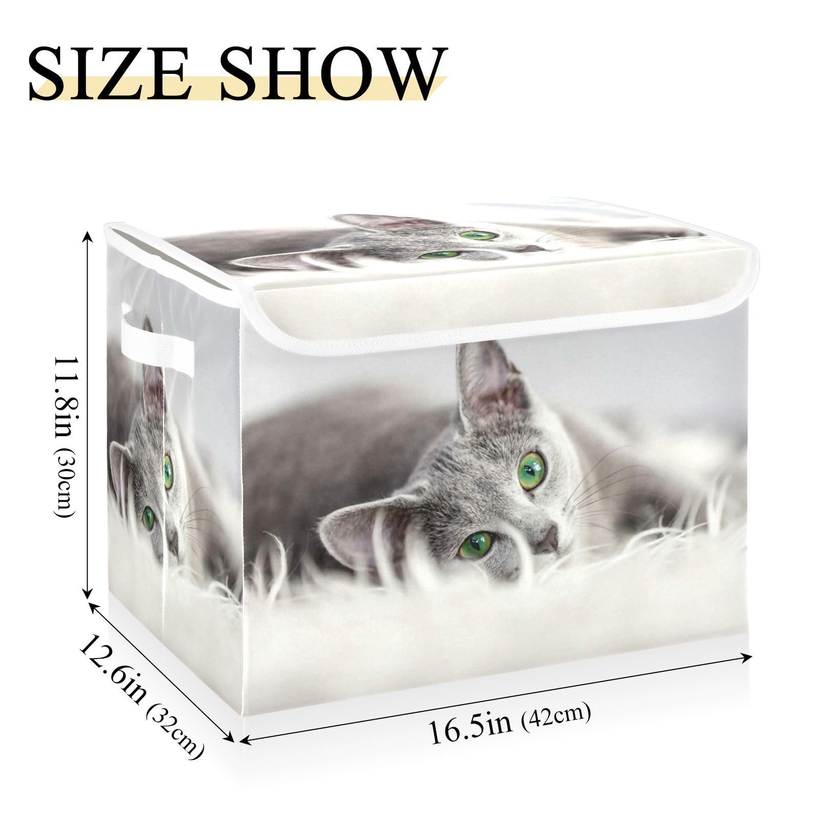 小物入れ　ボックス　（ねこ） Amazon｜収納ボックス 折り畳み式 かわいい 面白い ネコ 猫柄 収納
