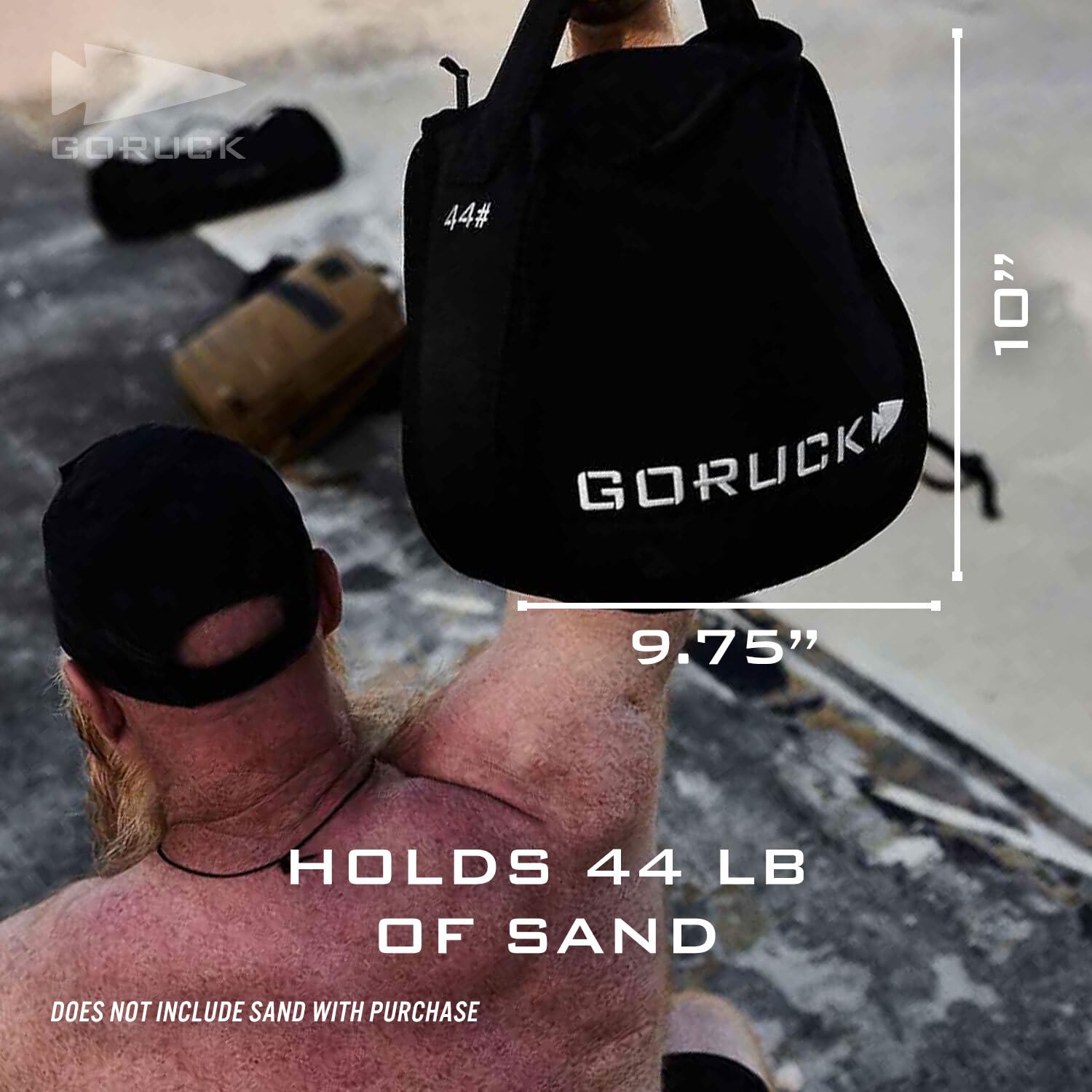 GORUCK Sand Kettlebell pesi per fitness e allenamento del corpo per uomini e donne, per sollevamento pesi, manubri e yoga, per allenamento a casa e in palestra