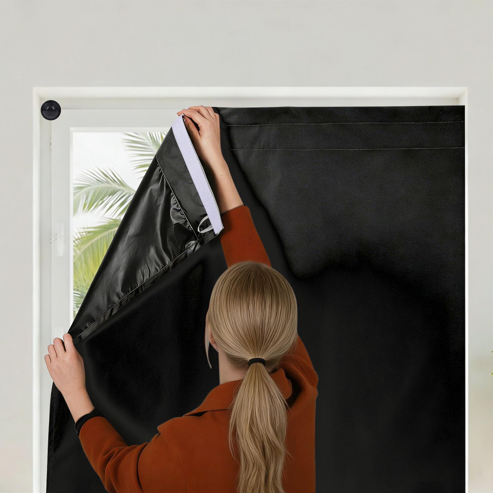 Wingbind Portable Blackout Window Cover with Sticker Suction Cups No Drill