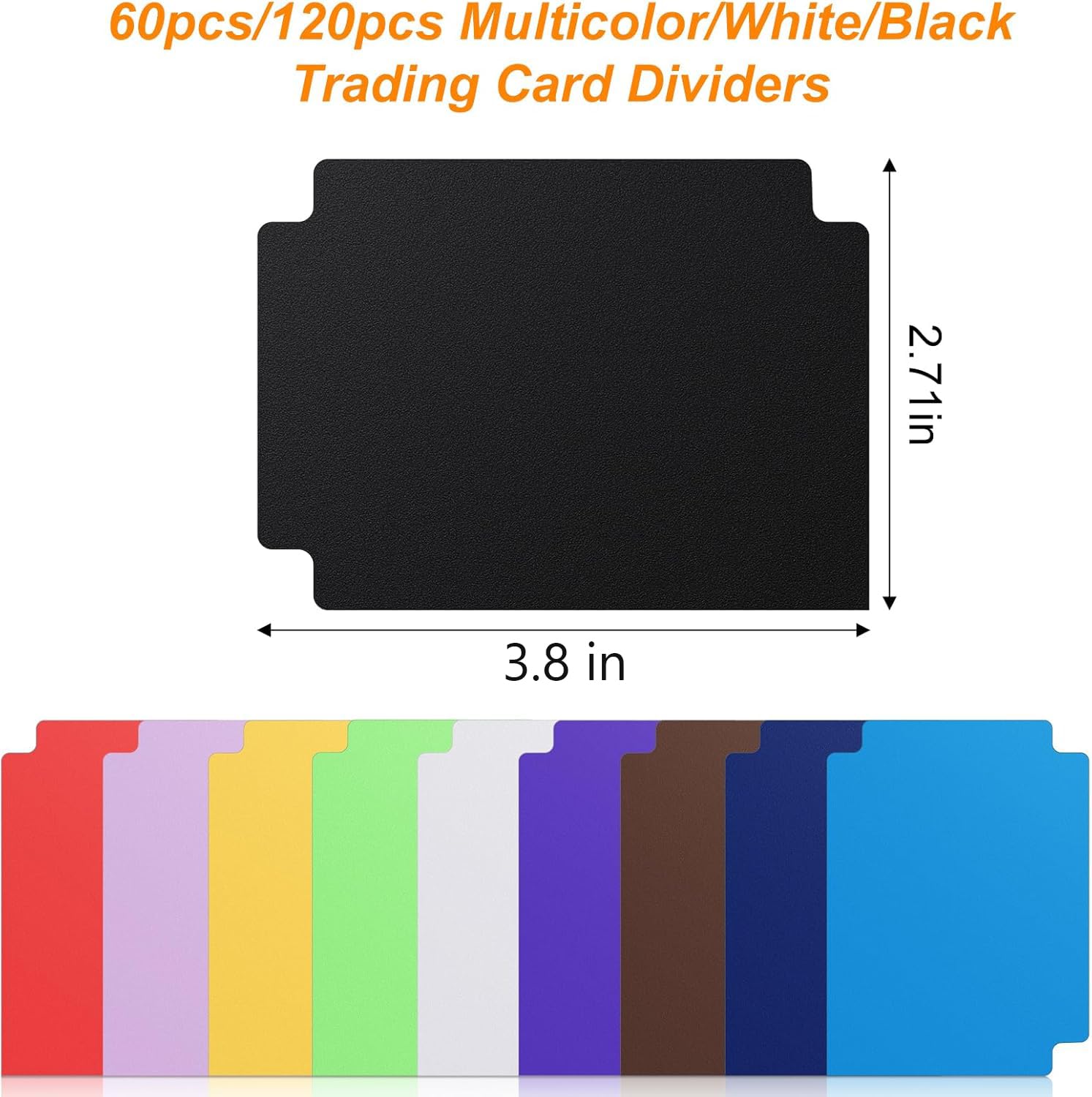 Amazon.com: 120 Pcs Trading Card Divider Multicolor Card Separators for  Office Games Plastics Sports Baseball Card Dividers with Tabs Cards Box  Dividers for photocard, 2.71 * 3.8 Inches : Toys & Games