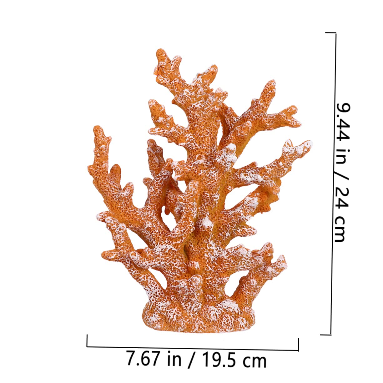 BESPORTBLE Coral Ornament Artificial De Resina Estilo Mediterráneo para Decoración De Acuarios y Espacios Interiores