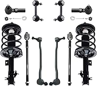 Vista 36 de Detroit Axle - Kit de puntales delanteros para Ford 2000-2004 Focus 2 puntales con muelle helicoidal 2 brazos de control inferiores con rótulas 2001
