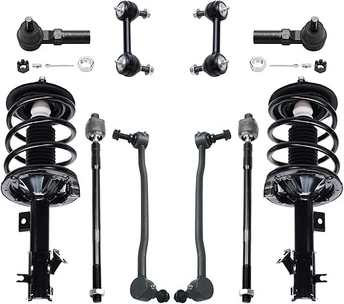 Miniatura 36 de Detroit Axle - Kit de puntales delanteros de 6 piezas para Chevrolet Aveo Aveo5 Pontiac G3 Wave, barra estabilizadora, varillas de acoplamiento