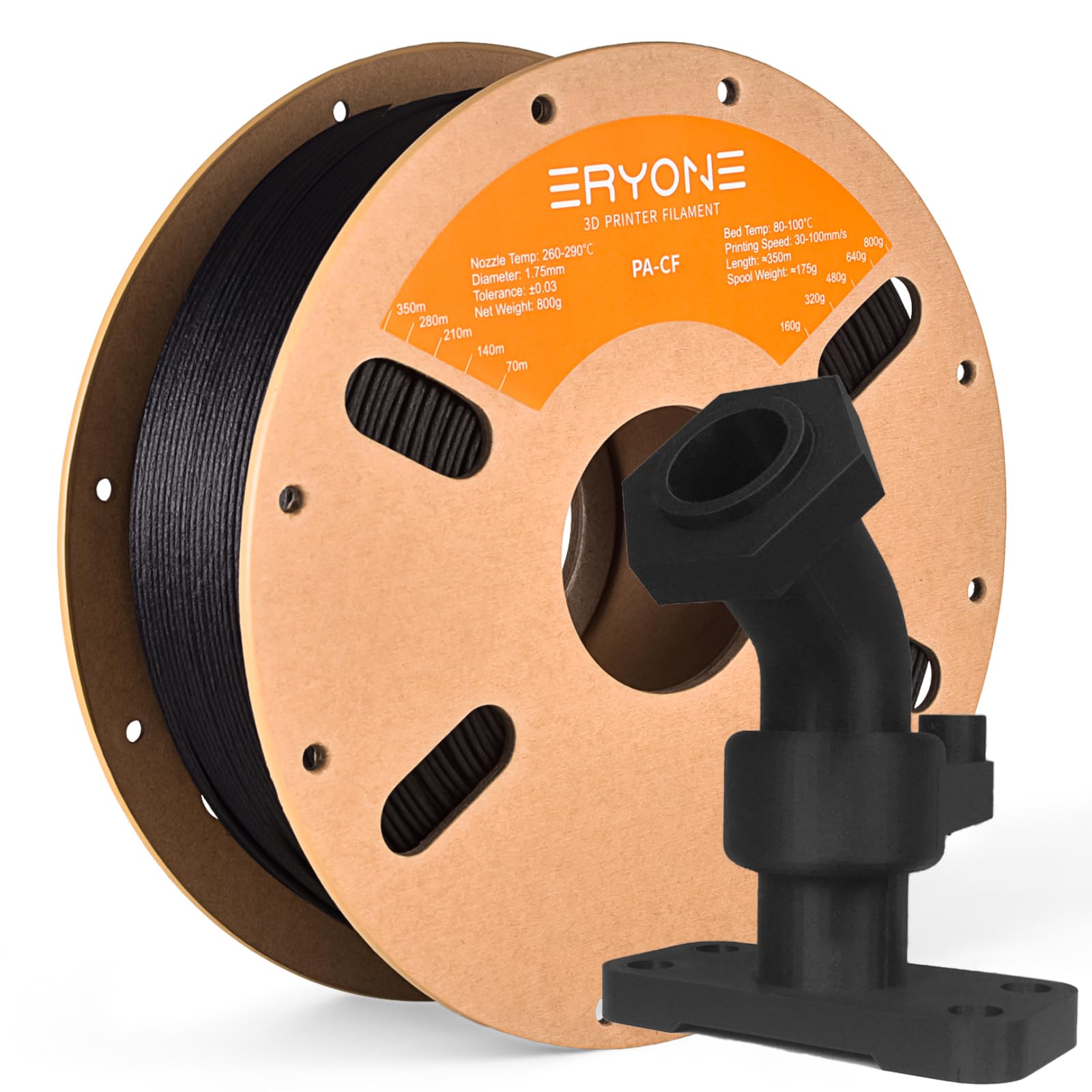 ERYONE Carbon Fiber Filament 1.75mm +/- 0.03mm, 3D Printing Filament, Fit Most FDM Printer