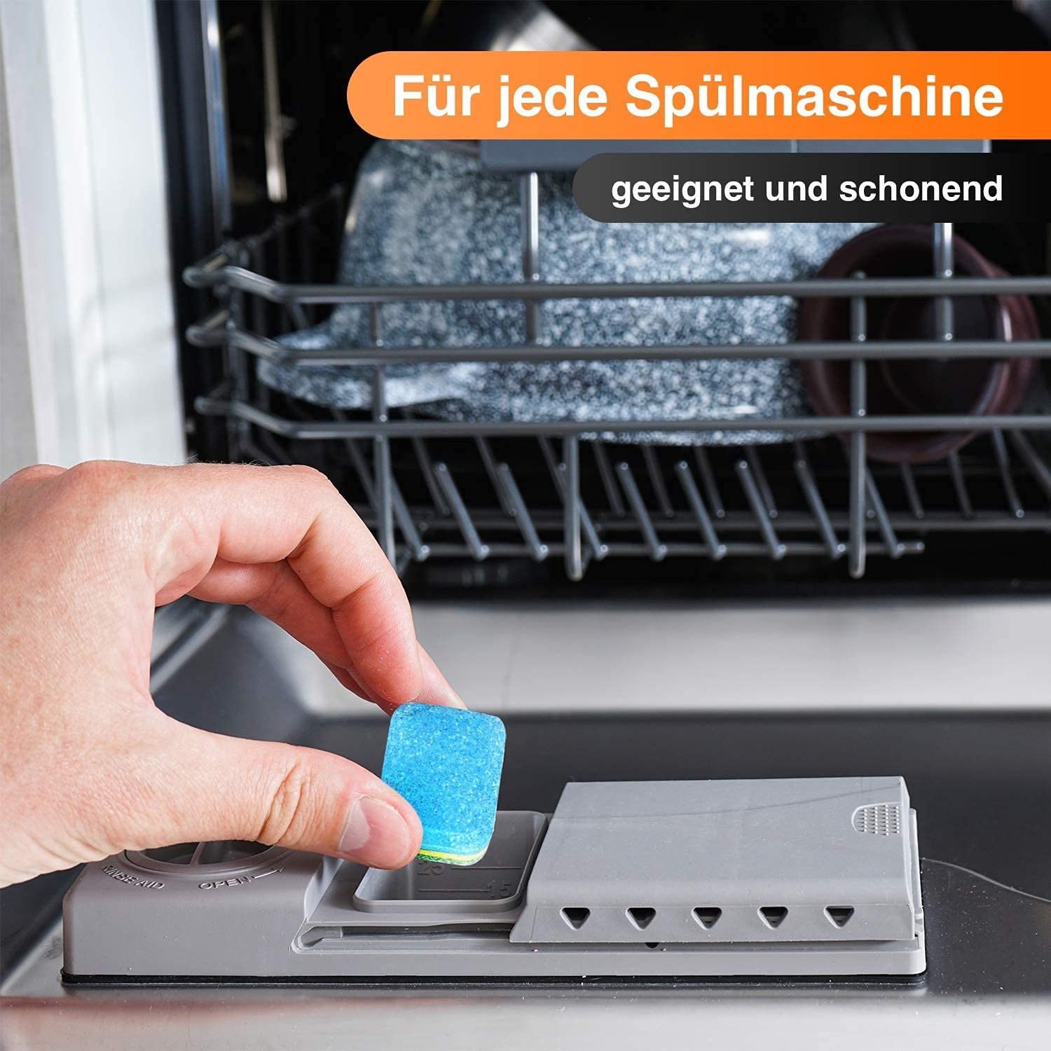 RedFOX24 Spülmaschinen Bruchtabs Geschirrspültabs, 18 KG Karton | Spülmaschinenreiniger, 7 verschiedene Funktionen