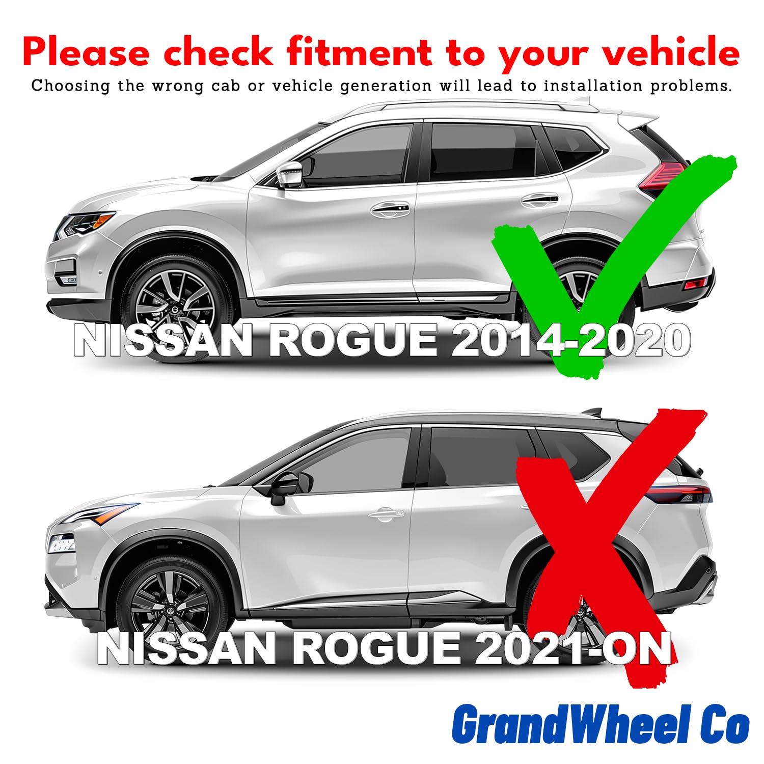 Window Deflectors Smoke Tinted In-Channel Side Window Vent Visor Deflectors Rain Guards Compatible with Rogue 2014-2020 - 4pcs. GW0095