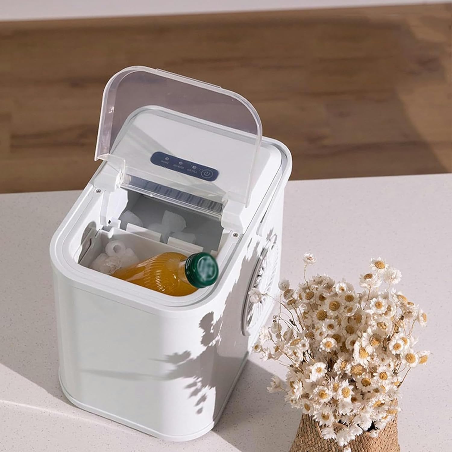 AMNOOL Machine to Make Ice On Countertop Counteract, Negro