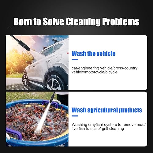 Miniatura 6 de Homdox Lavadora eléctrica 3800, lavadora de alta presión de 3.9GPM con botella de jabón de 17 fl oz, mejor para limpieza de cocheentradajardín, con