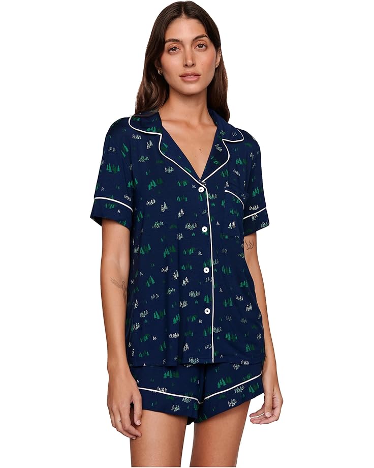 Eberjey Gisele Printed - The Relaxed Short PJ Set - Main View