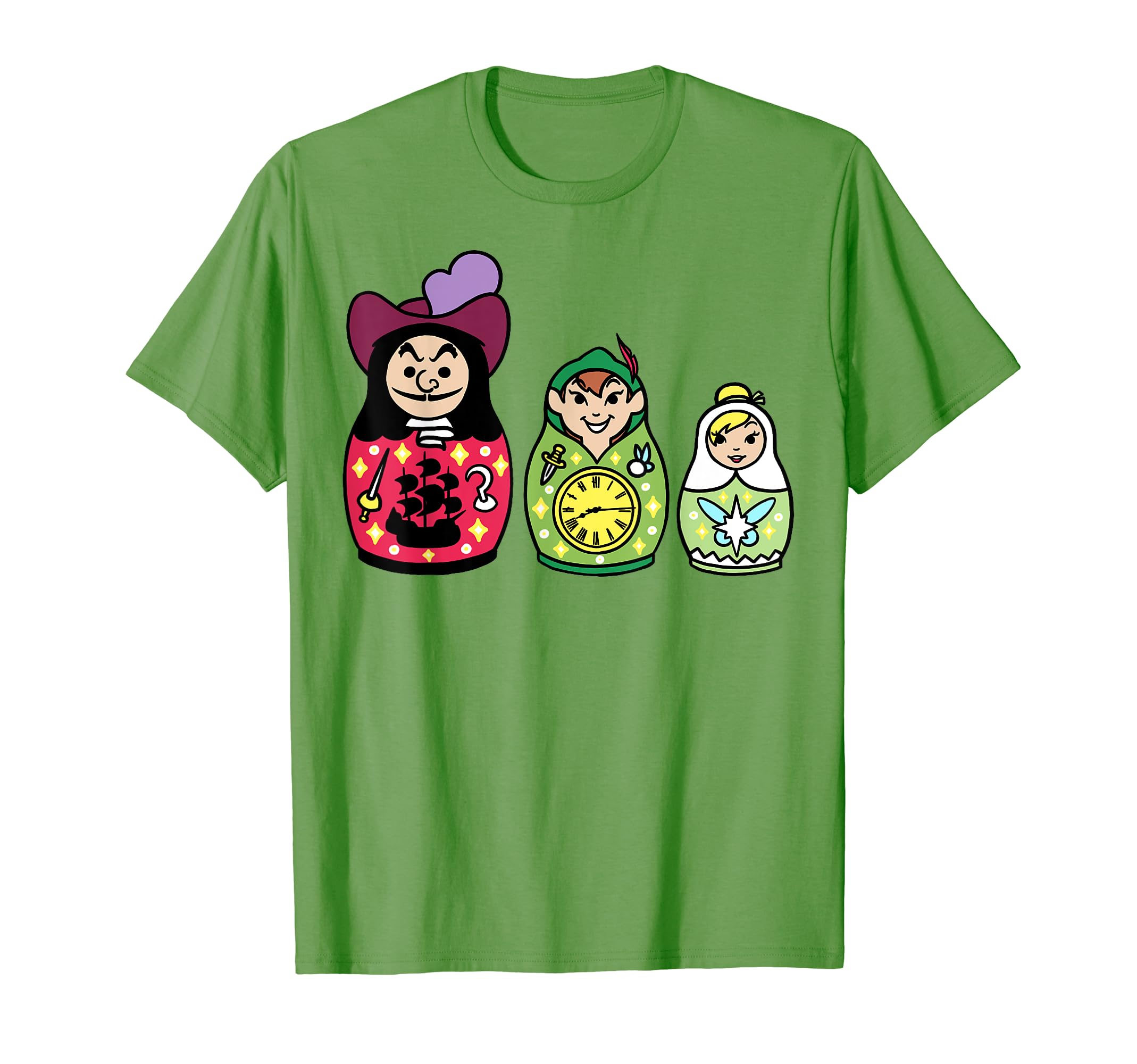 Disney Peter Pan Nesting Dolls T-Shirt, Black