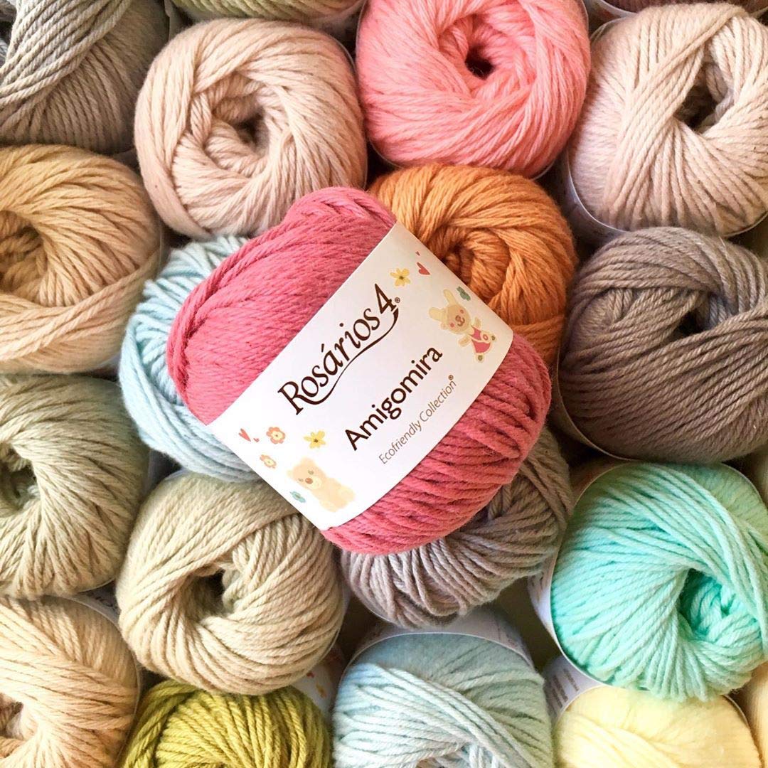 Buy Rosários 4 Amigurumi Crochet Yarn 20 xMulticolor Packs 100 Cotton Quality Yarn Wool Packs