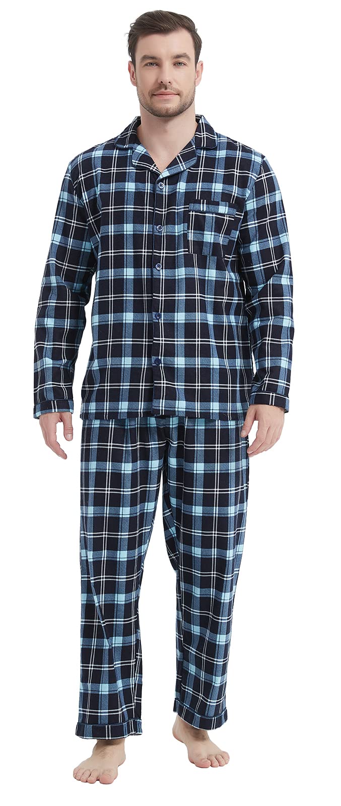 CHUNG Men Flannel Pajama Set