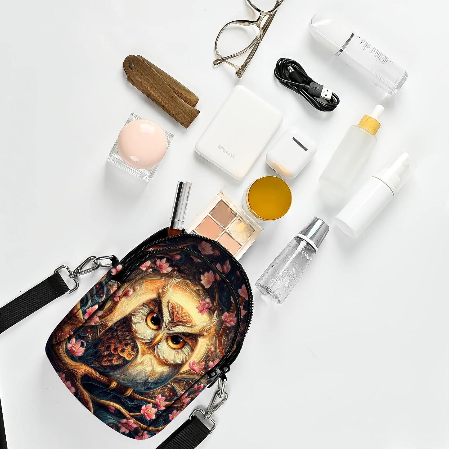 Crossbody Bags for Women Cell Phone Crossbody Bag Casual Over Shoulder Handbag Purse Lightweight with Adjustable Strap - Image 3