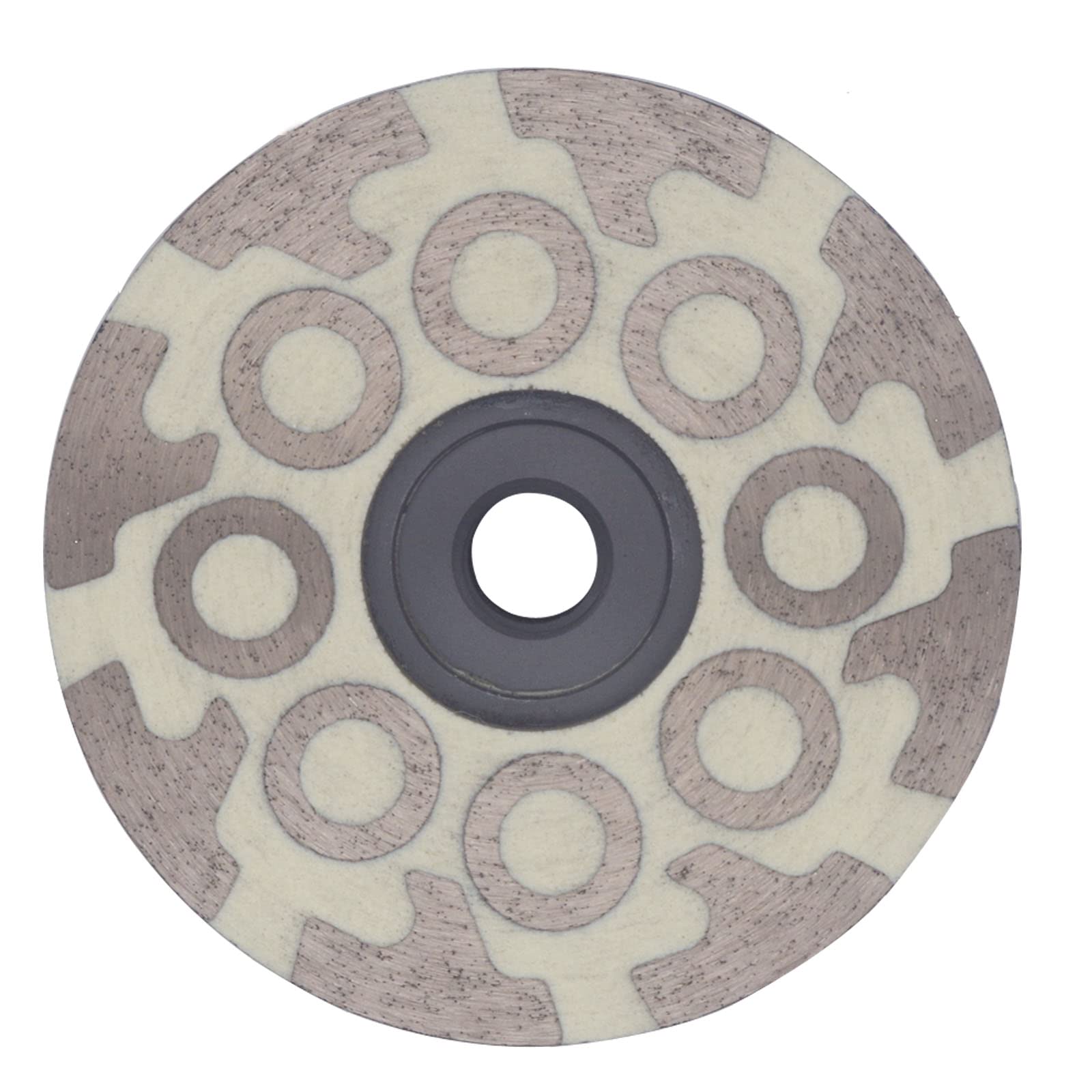 DIAVANCUT Fine Grit 4 Inch Diamond Resin Filled Grinding Wheel for Granite Marble Engineered Stone Quartz and Tile 16 Segmented Diamond Resin Grinding