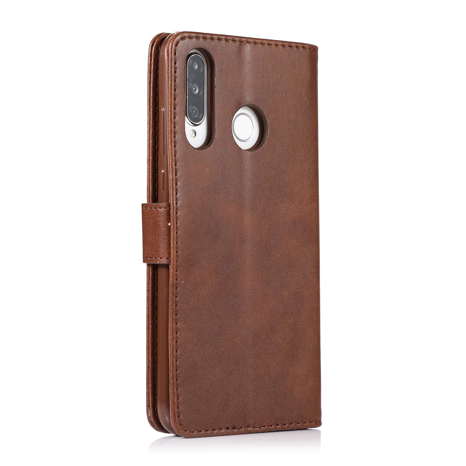 Custodia Portafoglio Con Magnetica Per Huawei P30 Lite - Pelle PU Rossa - 3
