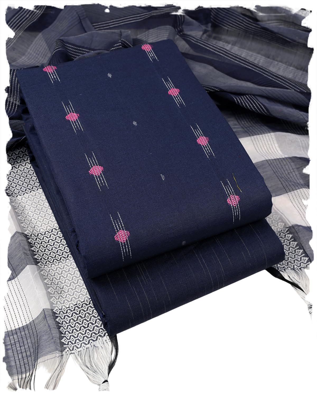 sun fashion and lifestyle Pure Cotton Unstitched Frabic Set - Salwar Suit With Stylish Dupatta (BZTBD244-245-246-247)-picture-47