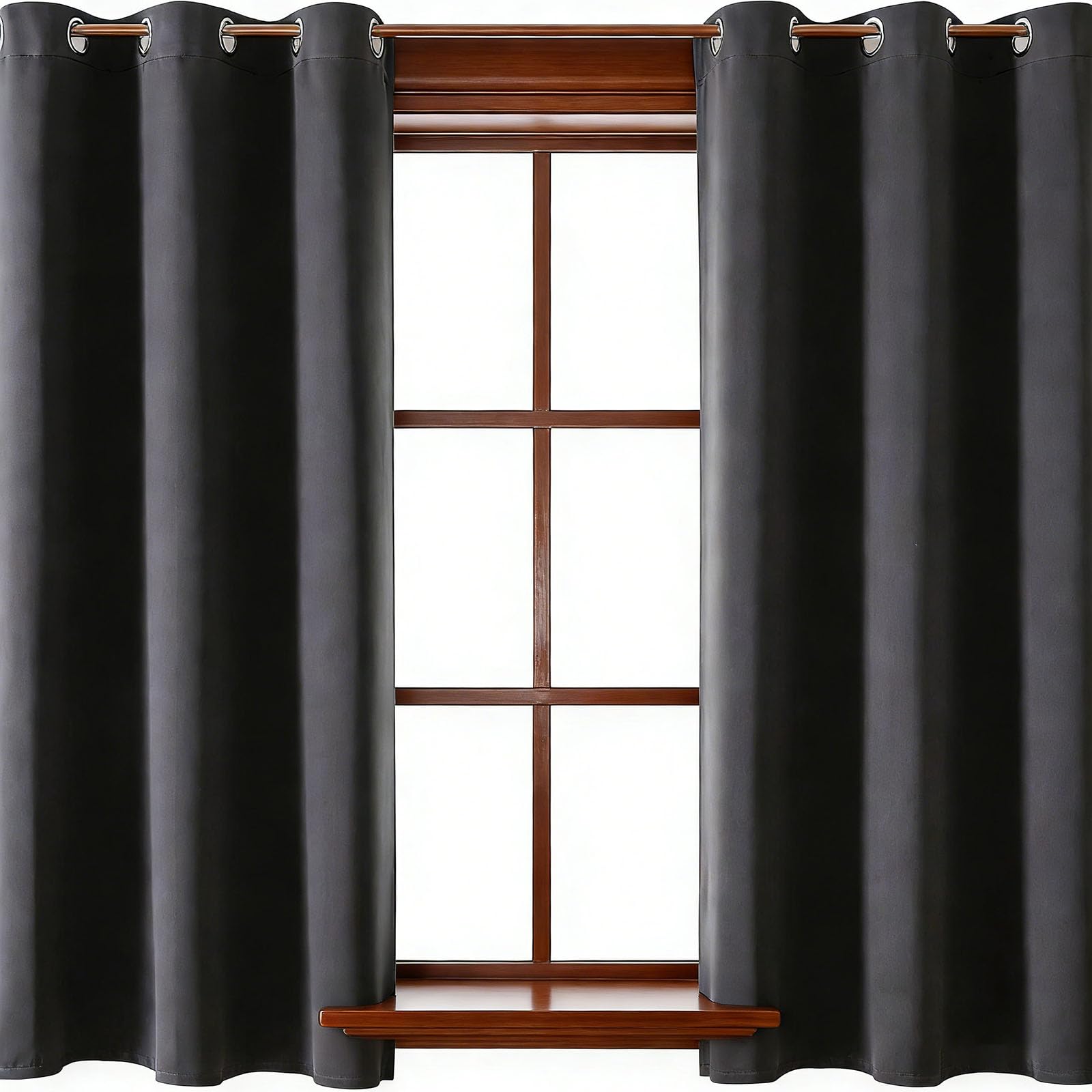 Rideau thermique anti froid gris 195 x 120 pour economie d'energie