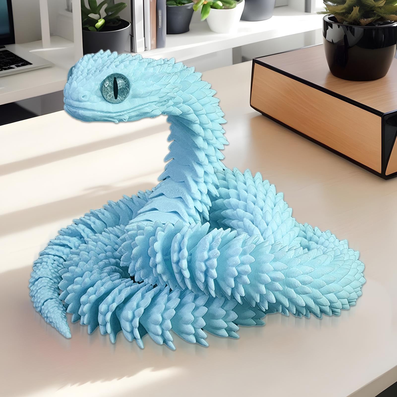 Snake Toys Articulated Snake Model - 3D Printed Realistic Collectible ...