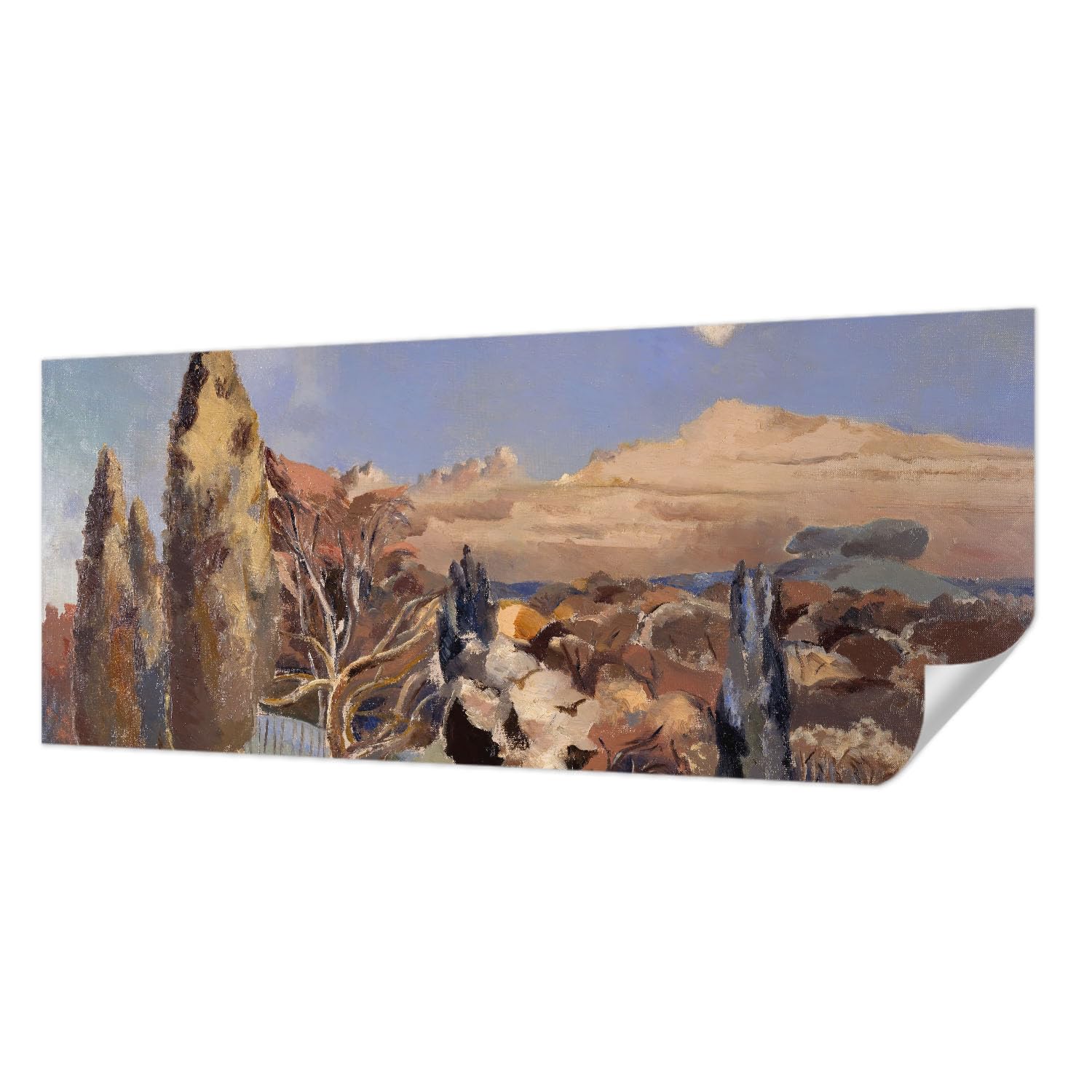 Papier peint adhésif paysage forestier décoration murale panoramique salon et chambre
