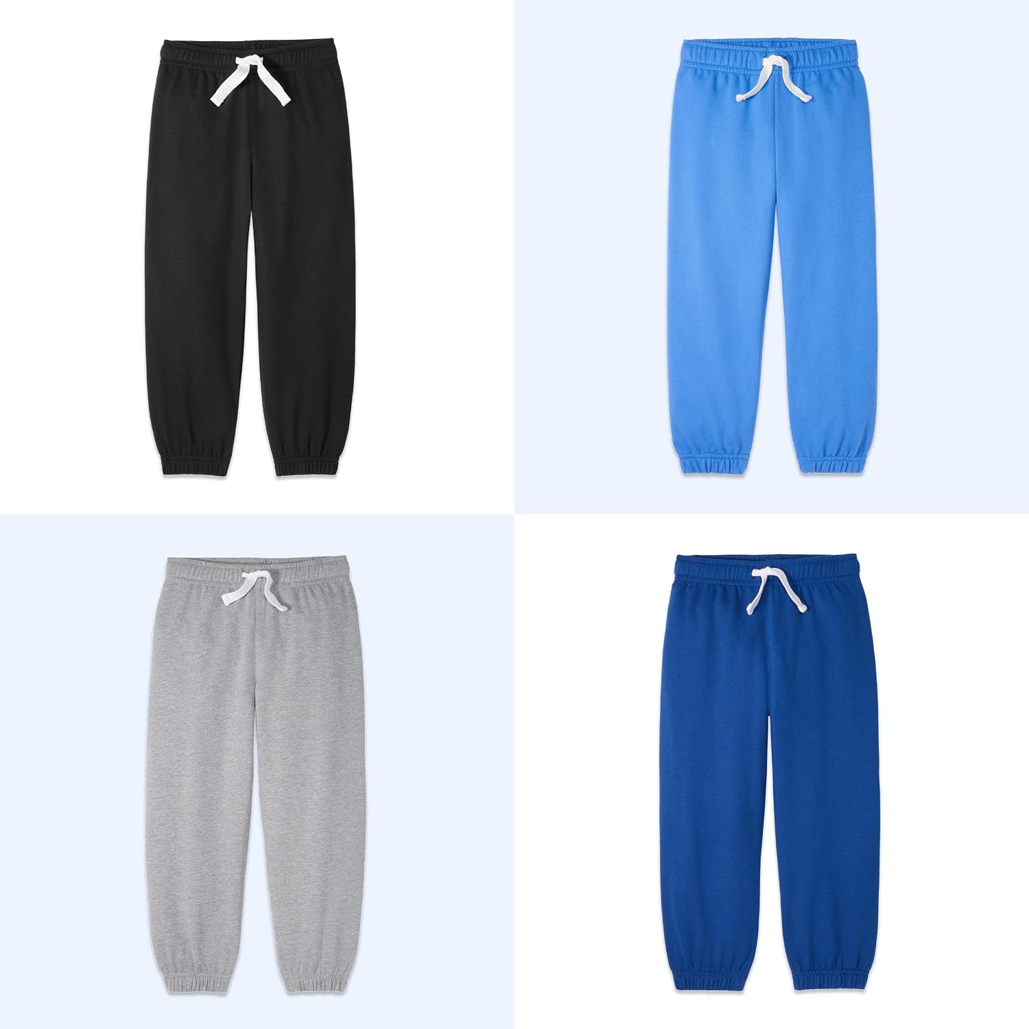Garanimals Baby & Toddler Boy Jogger Pants - Machine-Washable Kid's Clothes - Size 0-6T - 4 Pack Set