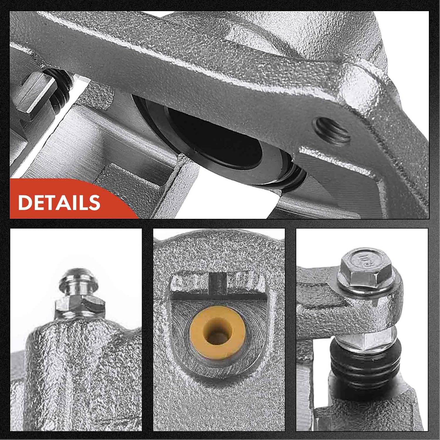 A-Premium Front Disc Brake Caliper Assembly with Bracket Compatible with Select Buick, Chevy and GMC Models - Encore/Equinox/Trax/Terrain/Regal Sportback 2018-2019, LaCrosse 2017-2019, Malibu 16-19