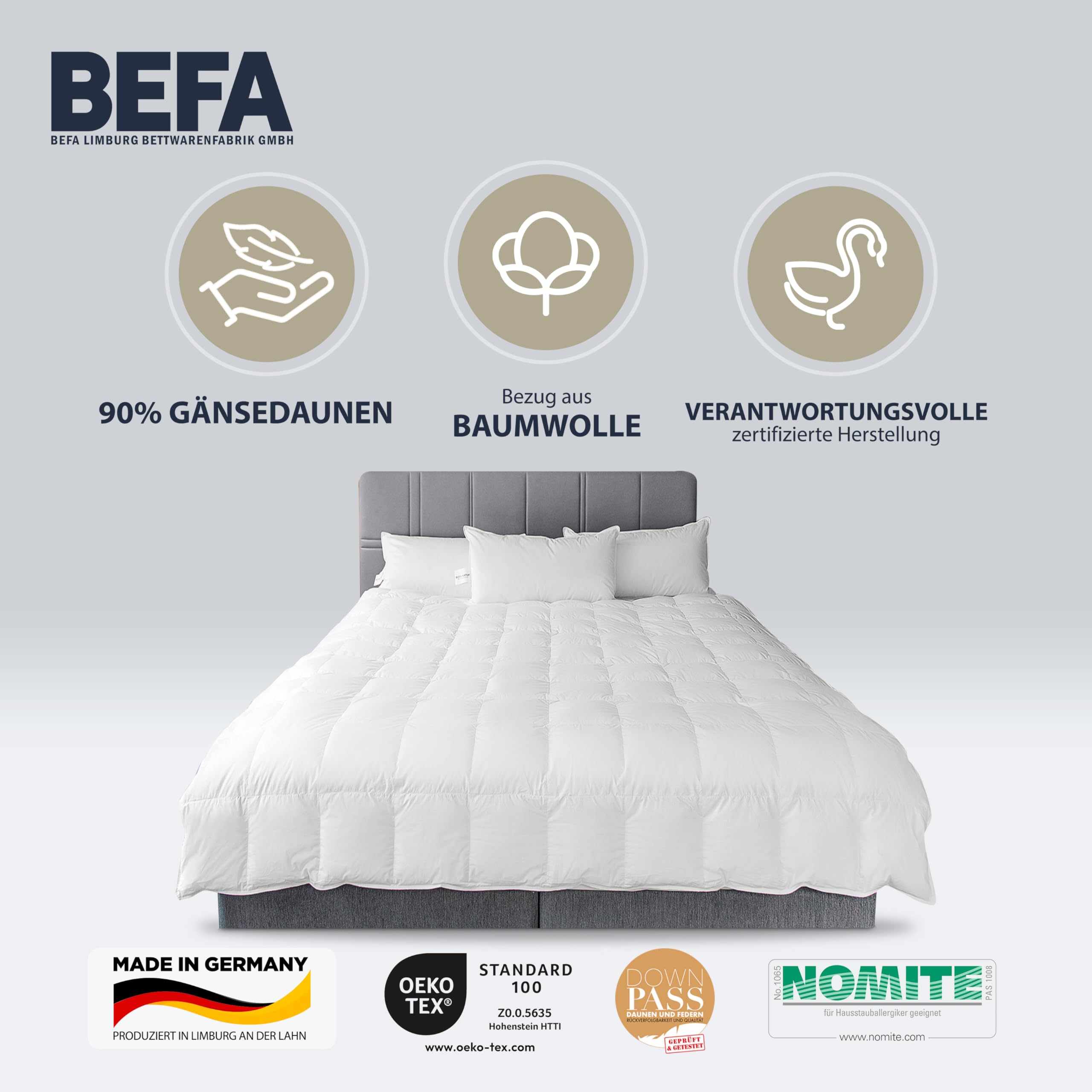Castella dekbed 90% ganzendons 4 jaargetijden vanaf € 419.- | Kreeft bedden