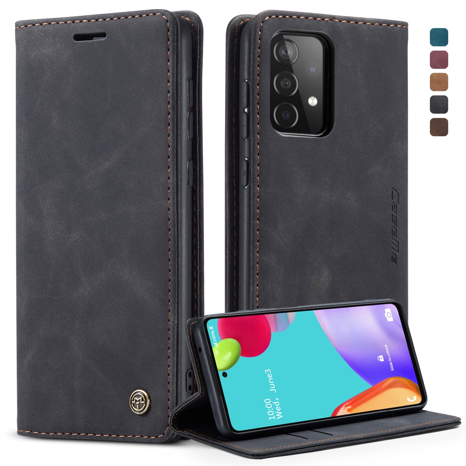 owlhold Handyhülle für iPhone klapphülle Premium hülle Weiches Vintage-Nubukleder Lederhülle