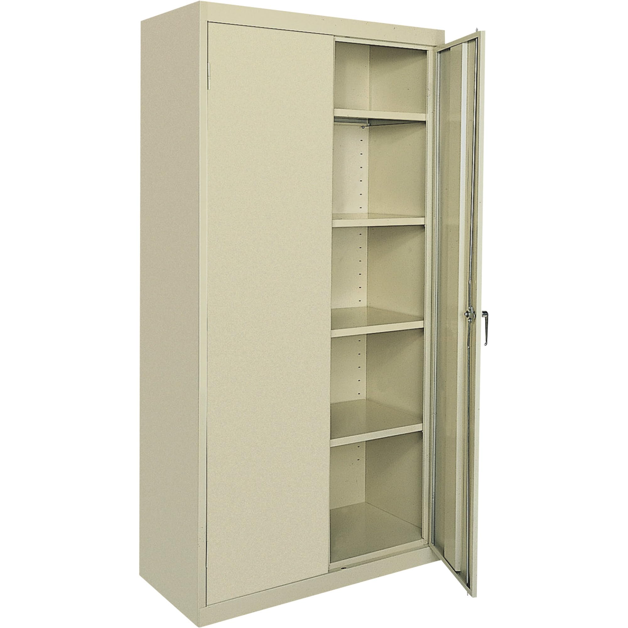 Sandusky Lee Commercial Grade All Welded Steel Cabinet - 36in.W x 18in.D x 72in.H, Putty, Model Number CA41361872-07