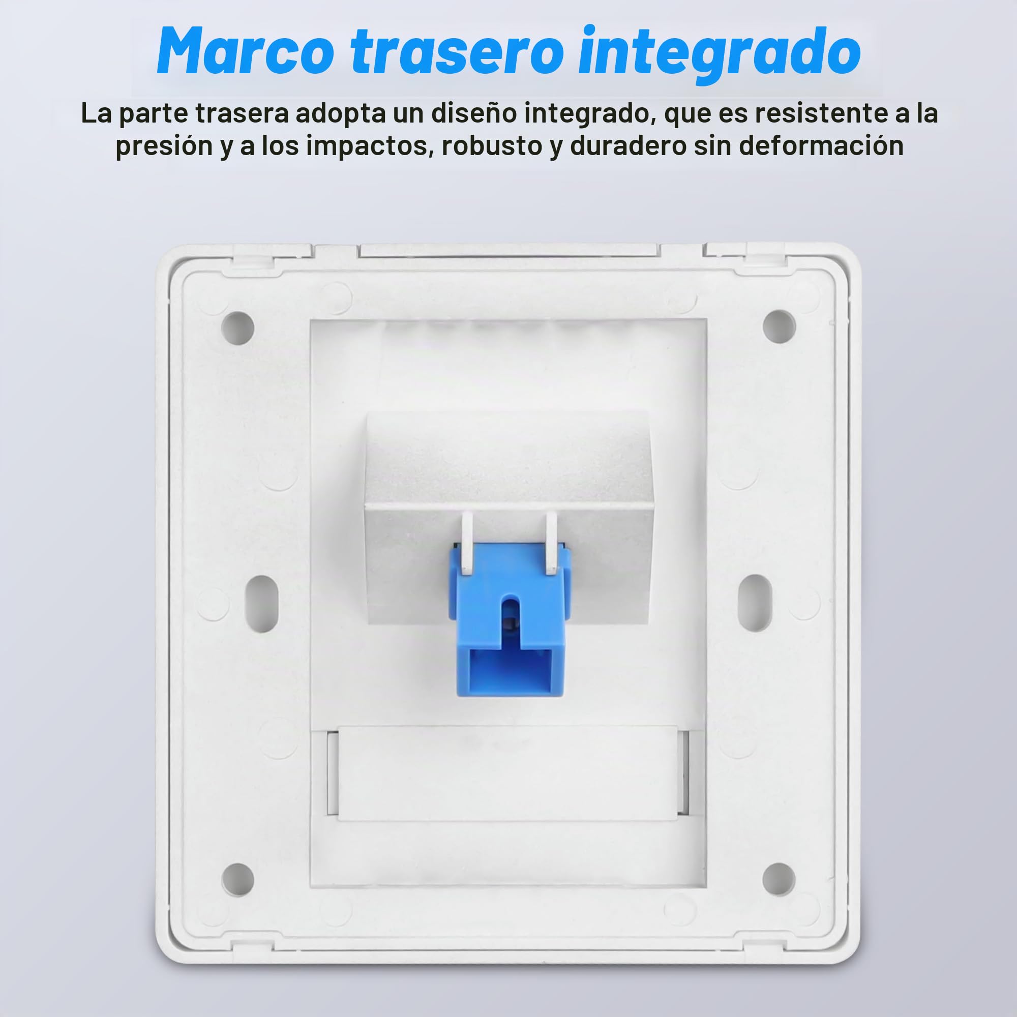 SC Simplex placa de pared fibra de vidrio panel montaje conector Jack hembra a hembra módulo red 2 unidades