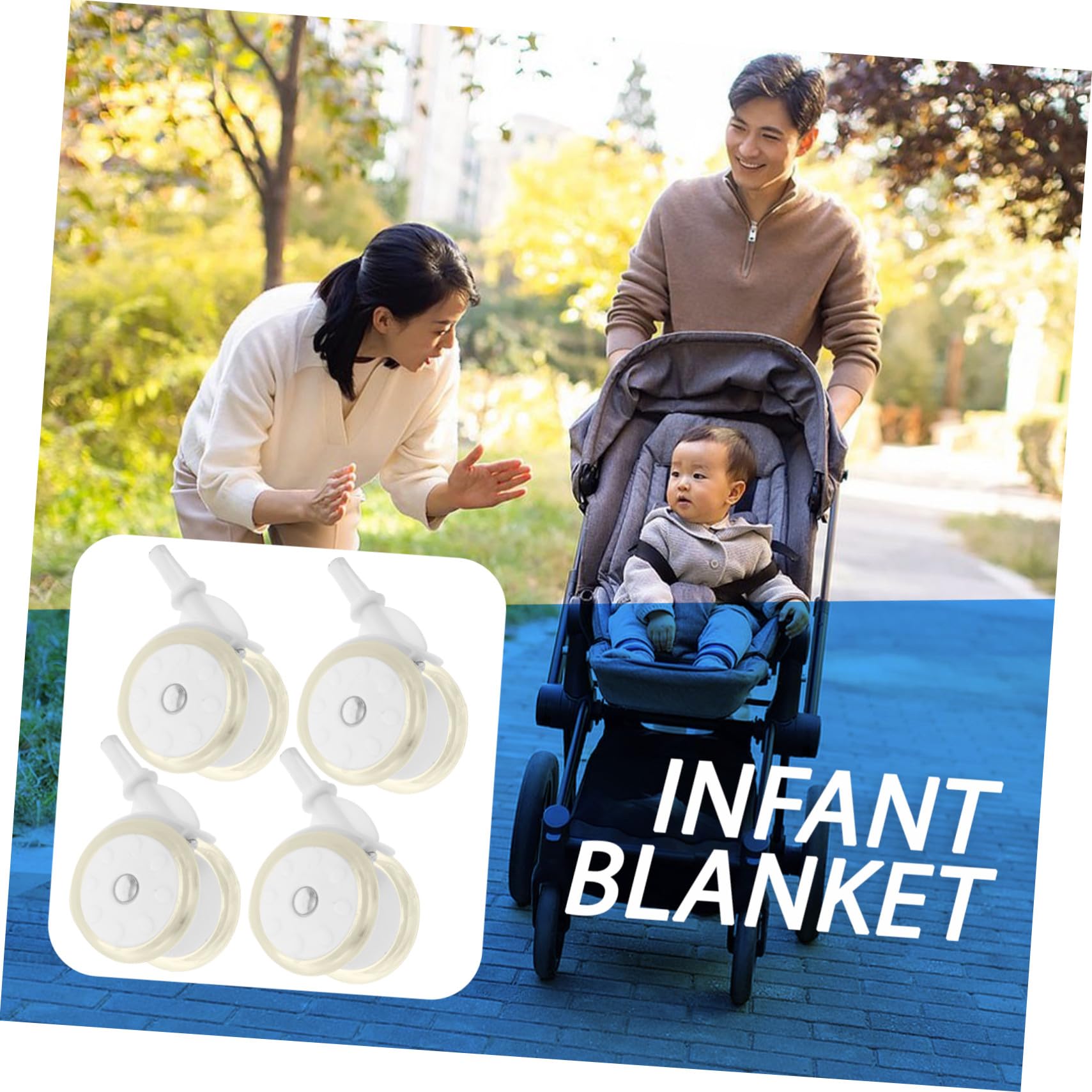 Universelles En Plastique Et: Lot De 4 Roues pour Déambulateur pour Bébé Pièces De Rechange pour Chariot De Courses Poussette Et Déambulateur