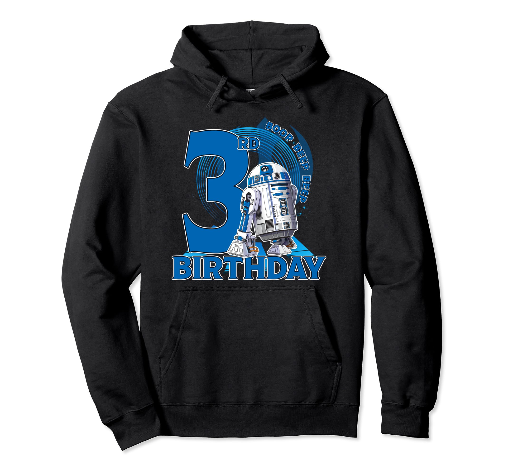 Star Wars R2-D2 Boop Beep Beep 3rd Birthday Pullover Hoodie